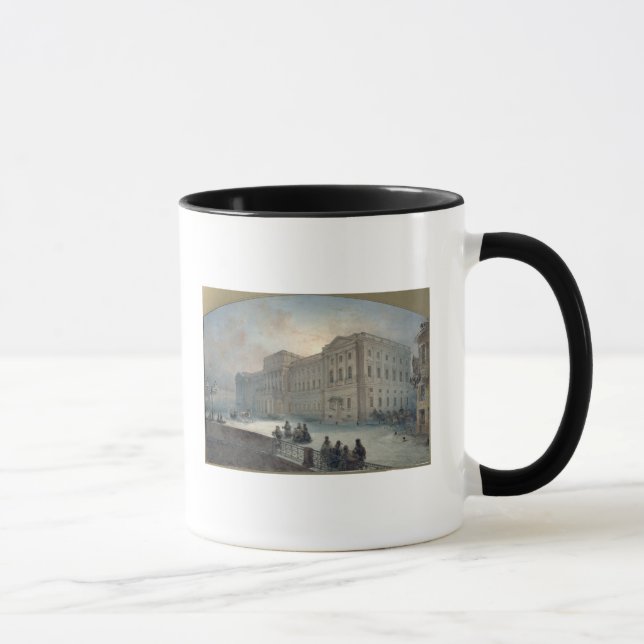 Mug Vue du palais de Mariinsky en hiver, 1863 (Droite)