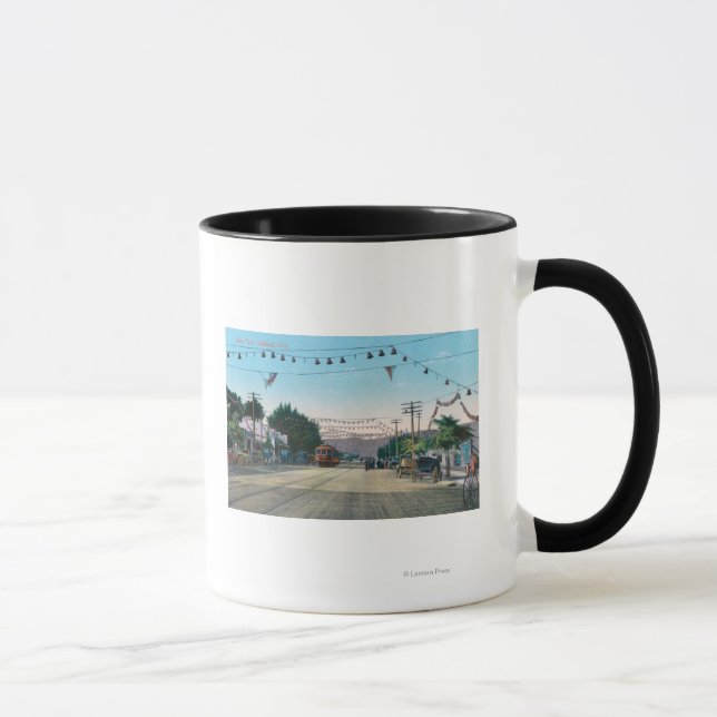 Mug Vue du parc Idora de StreetOakland, CA (Droite)