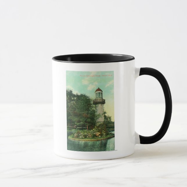 Mug Vue du phare de Palmer ParkDétroit, MI (Droite)