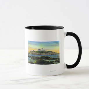 Mug Vue du phare de protubérance à la plage de York