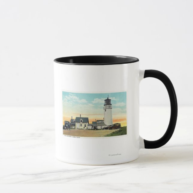 Mug Vue du phare North Truro Highland (Droite)
