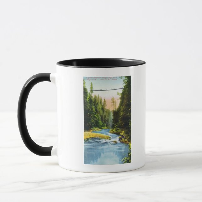 Mug Vue du pont de suspension Capilano n° 2 (Gauche)