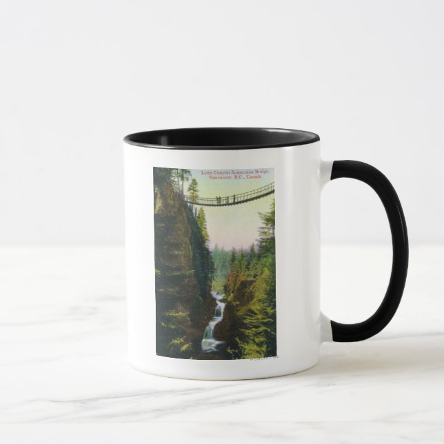 Mug Vue du pont de suspension de Lynn Canyon (Droite)