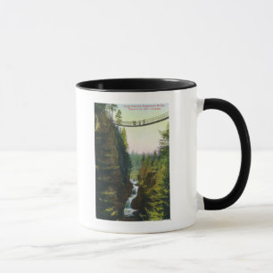 Mug Vue du pont suspendu de canyon de Lynn