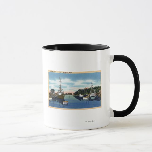 Mug Vue du port, vignoble de Martha (Droite)