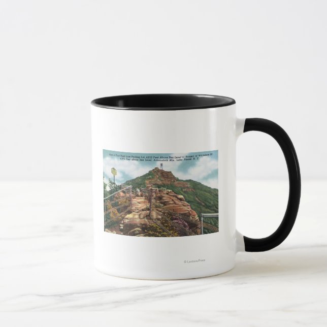 Mug Vue du sentier de marche jusqu'au sommet (Droite)