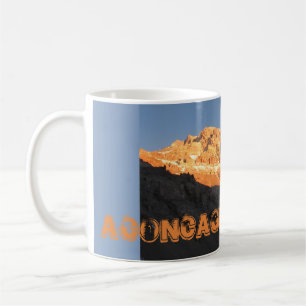 Mug Vue du sommet du coucher de soleil, Mont Aconcagua