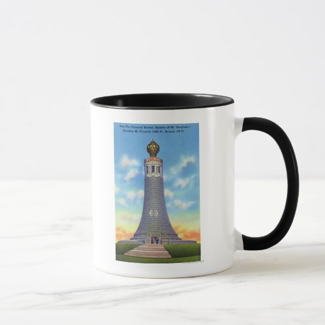 Mug Vue du sommet du mémorial de guerre d'État (Droite)