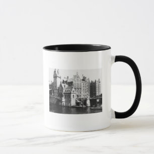 Mug Vue du Speicherstadt Hambourg, c.1910