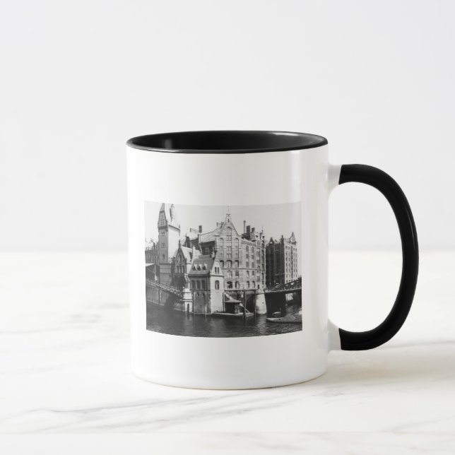 Mug Vue du Speicherstadt Hambourg, c.1910 (Droite)