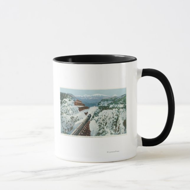 Mug Vue du Train au Sommet de la Côte (Droite)