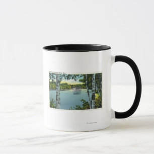 Mug Vue d'un vapeur sur la rivière de Songo