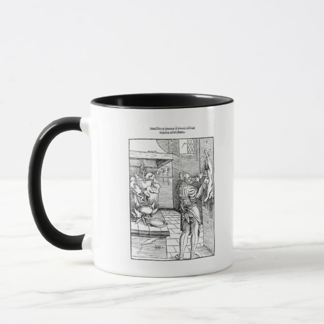 Mug Vue d'une cuisine du 16ème siècle avec le (Gauche)