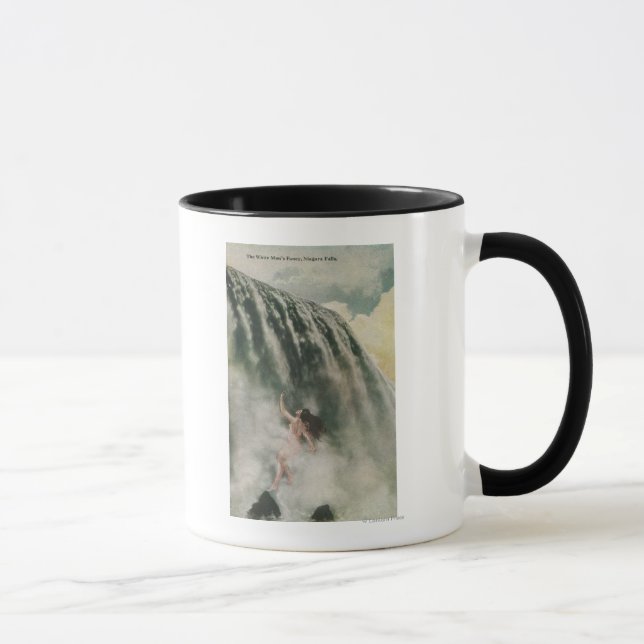 Mug Vue d'une femme dans les chutes (Droite)