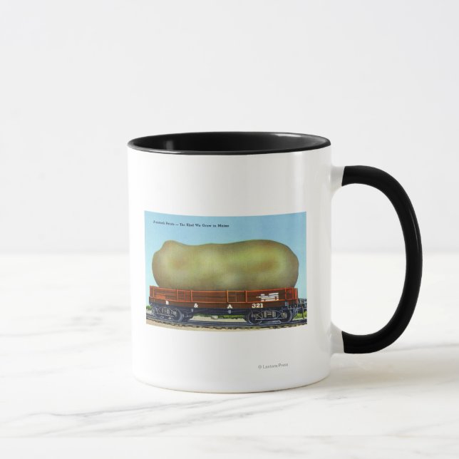 Mug Vue d'une pomme de terre d'Aroostook sur un chario (Droite)