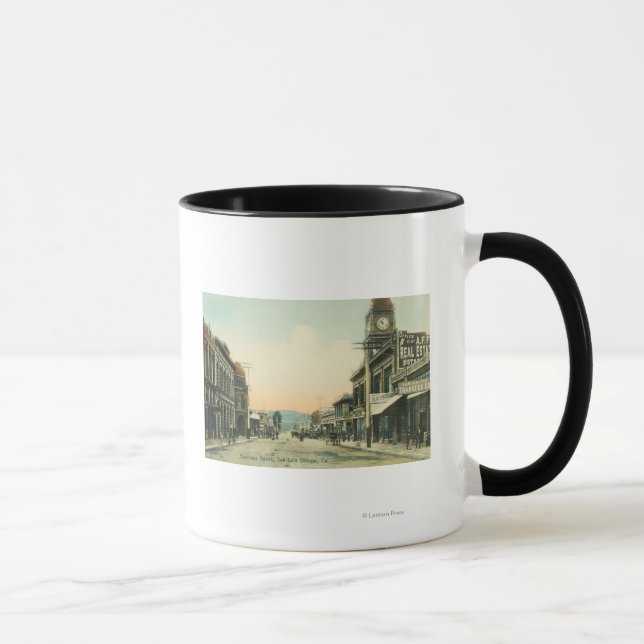 Mug Vue d'une rue d'affairesSan Luis Obispo, CA (Droite)
