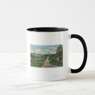Mug Vue d'une vieille ruelle de Cape Cod