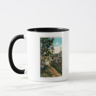 Mug Vue en pierre d'allée d'horloge du sud de tour et