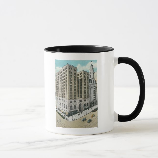 Mug Vue extérieure de la Banque nationale d'épargne (Droite)