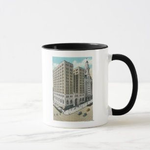 Mug Vue extérieure de la caisse d'épargne nationale