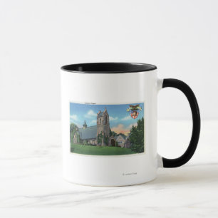Mug Vue extérieure de la chapelle catholique