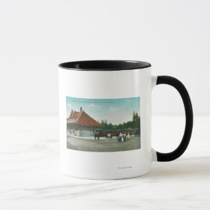 Mug Vue extérieure de la gare ferroviaire