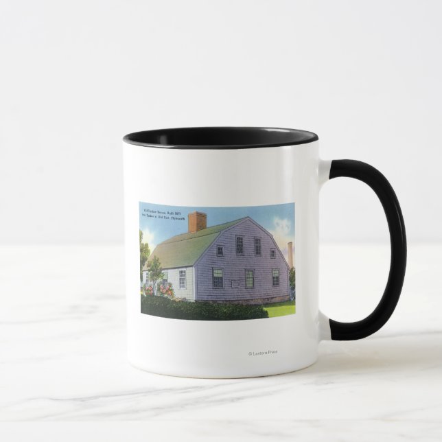 Mug Vue extérieure de la maison Old Harlow (Droite)