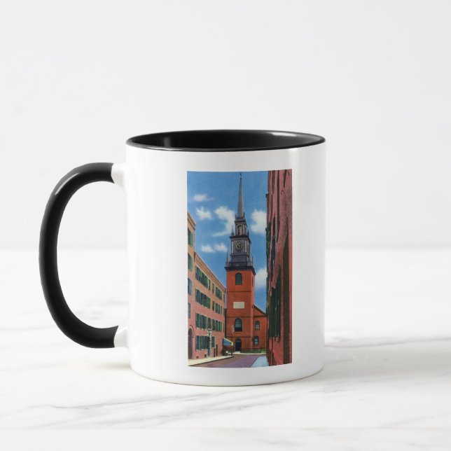 Mug Vue extérieure de l'ancienne église du Nord (Gauche)