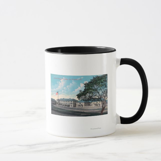 Mug Vue extérieure de l'hôpital général, Presidio (Droite)