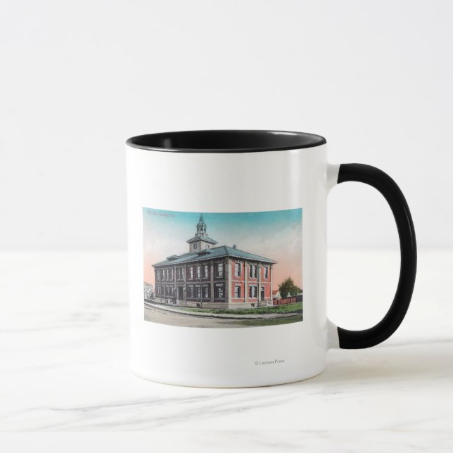 Mug Vue extérieure de l'hôtel de ville Salinas, CA (Droite)