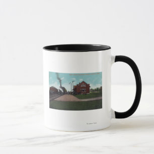 Mug Vue extérieure de station de passager d'île de