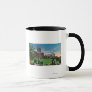 Mug Vue extérieure d'école d'instruction religieuse 