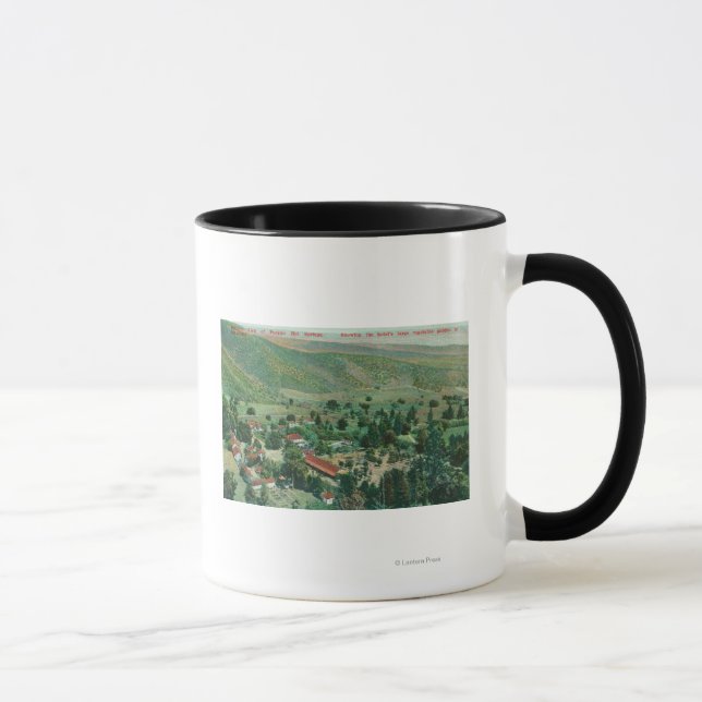 Mug Vue extérieure des sources thermales et jardins de (Droite)