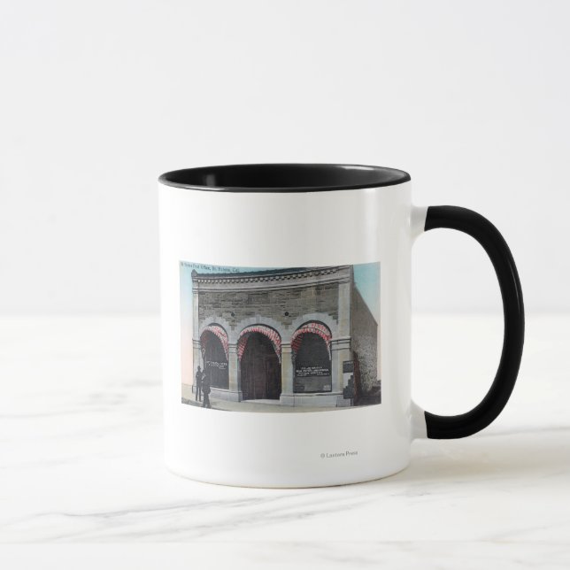 Mug Vue extérieure du bureau de poste de Sainte-Hélène (Droite)