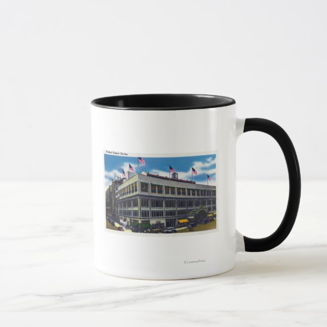 Mug Vue extérieure du jardin Carré de Madison (Droite)