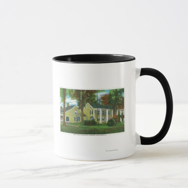 Mug Vue extérieure du manoir du général Philip Schuyle (Droite)