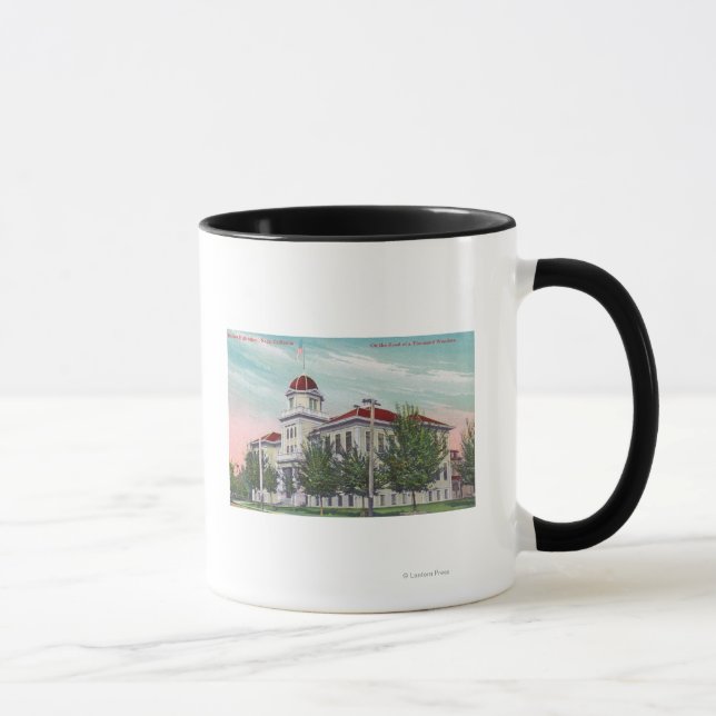 Mug Vue extérieure du nouveau lycée Napa, CA (Droite)
