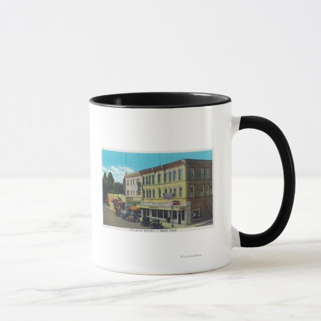 Mug Vue extérieure du Palace HotelUkiah, CA (Droite)