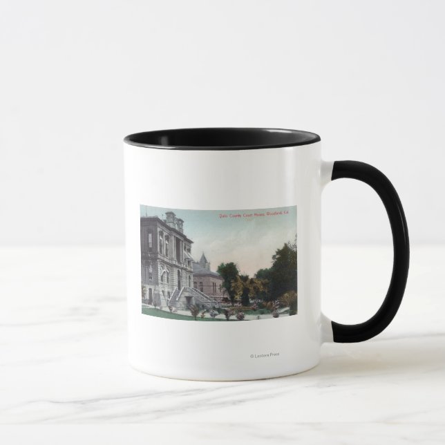 Mug Vue extérieure du tribunal du comté de Polo (Droite)