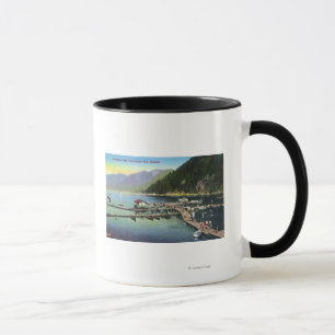 Mug Vue générale de la baie de Horseshoe et du port su