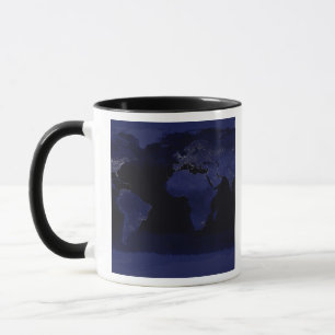 Mug Vue globale des lumières de la ville de la terre