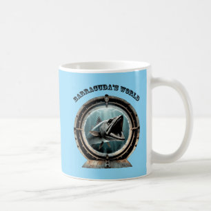 Mug Vue hublot d'un poisson de Barracuda sous l'eau UR