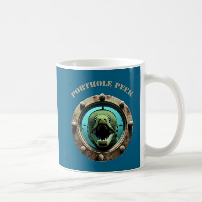 Mug Vue hublot d'une anguille de Moray avec URM à bouc (Droite)