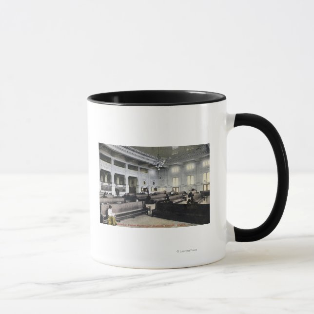 Mug Vue intérieure de la gare Union (Droite)