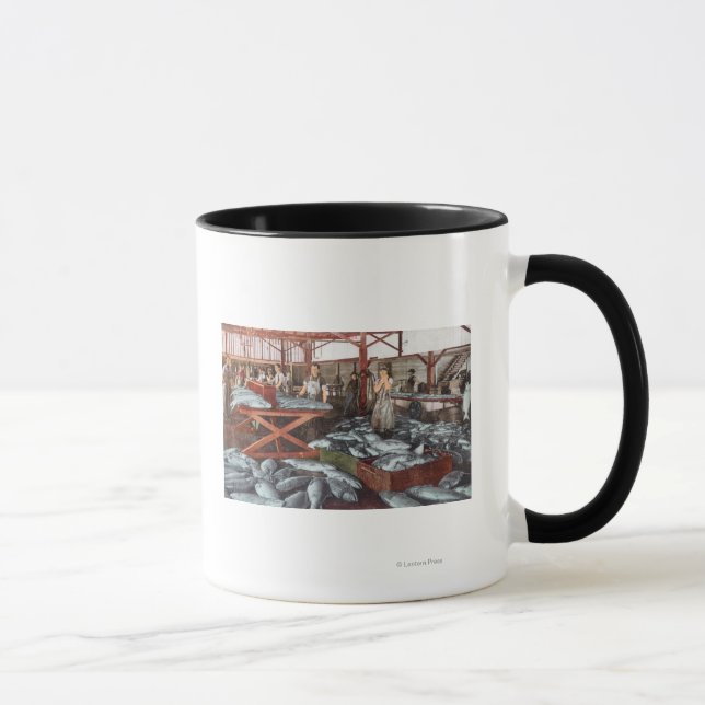 Mug Vue intérieure d'une cannerie Saumon (Droite)