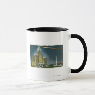 Mug Vue lumineuse d'hôtel de ville