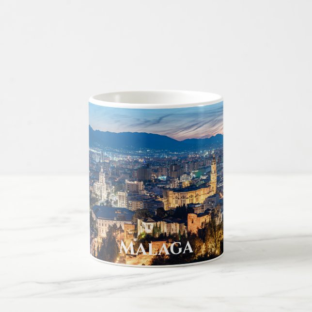 Mug Vue nocturne de la cathédrale de Malaga à Malaga,  (Centre)