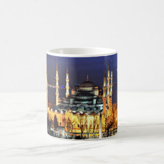 Mug Vue nocturne de la Mosquée Bleue à Istanbul Turqui