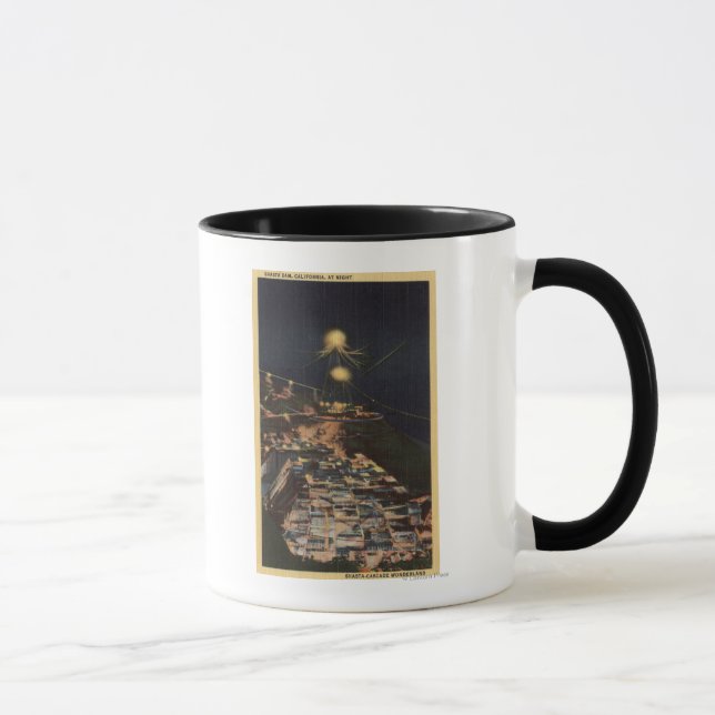 Mug Vue nocturne du barrage Shasta (Droite)
