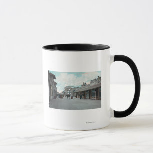 Mug Vue occidentale de la plage de PikeLong, CA